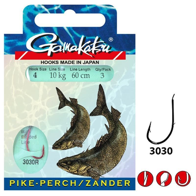 Gamakatsu BKD-3030R Zander 60cm Size 2 - 0.20mm Braided