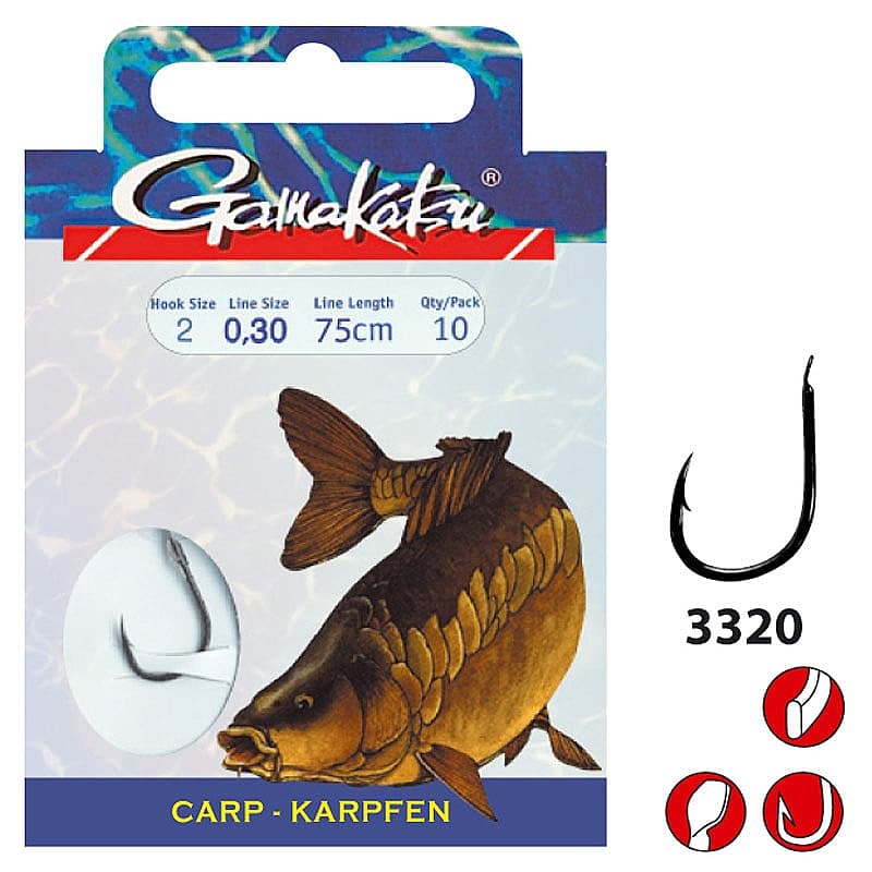 Gamakatsu BKD-3320G Carp 75cm Size 08/0.24mm