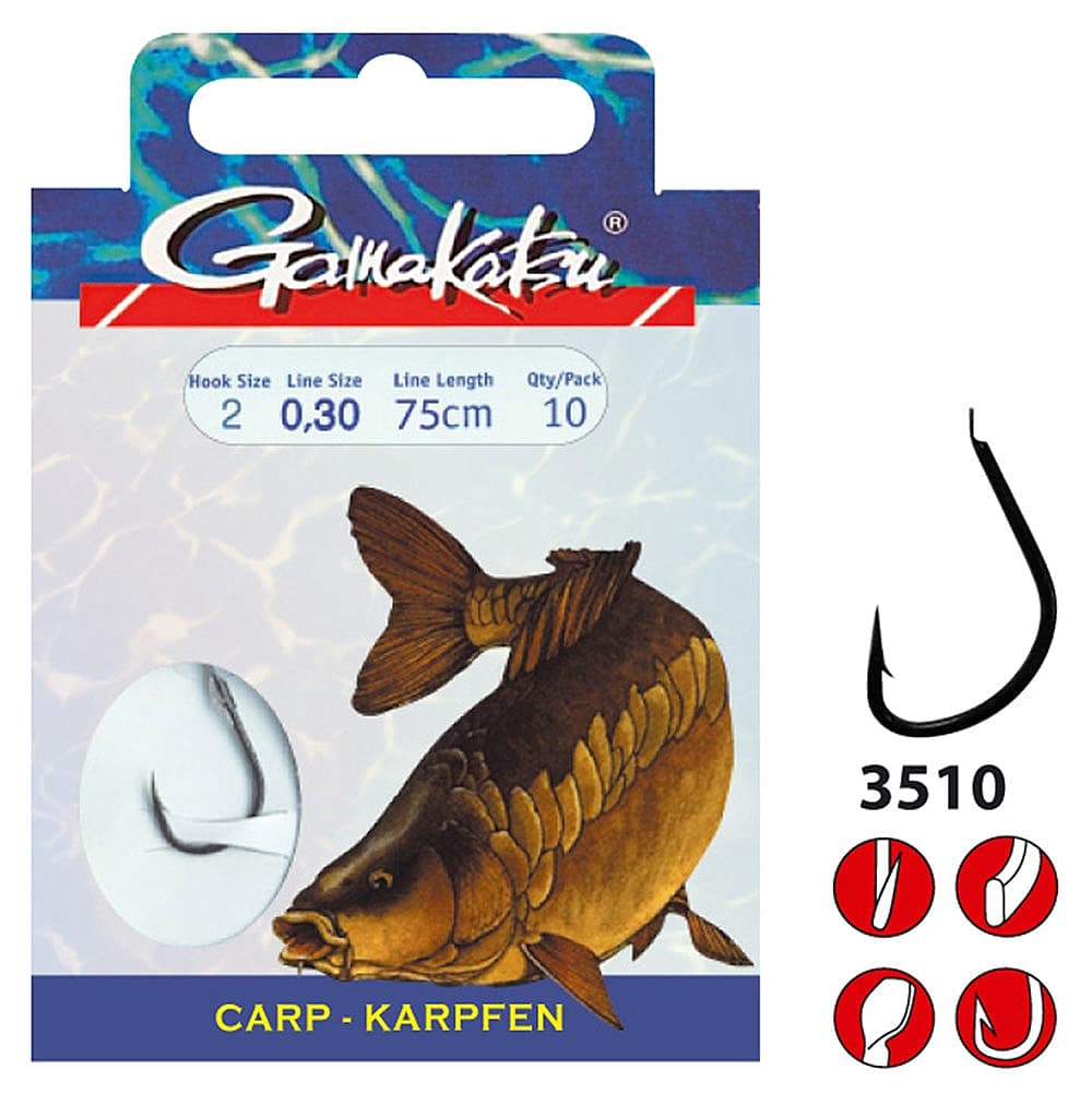 Gamakatsu BKS-3510F Carp 60cm Size 06/0.22mm