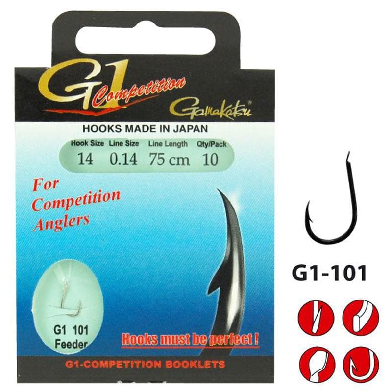 Gamakatsu BKS G1-101 Feeder 100cm Size 10/0.18mm