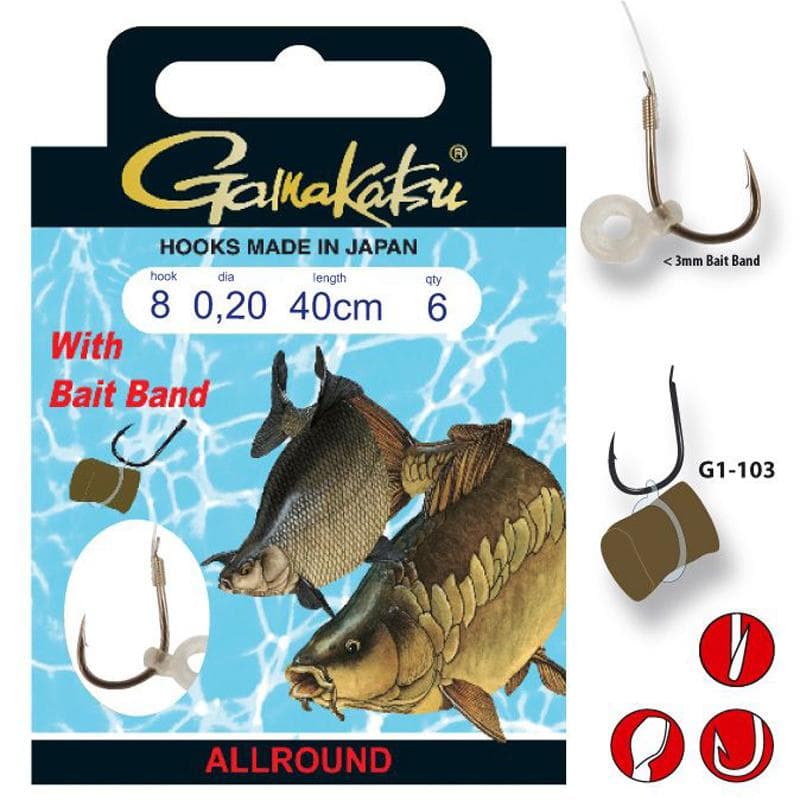 Gamakatsu BKS-G1-103 40cm Bait Band 08/0.20mm