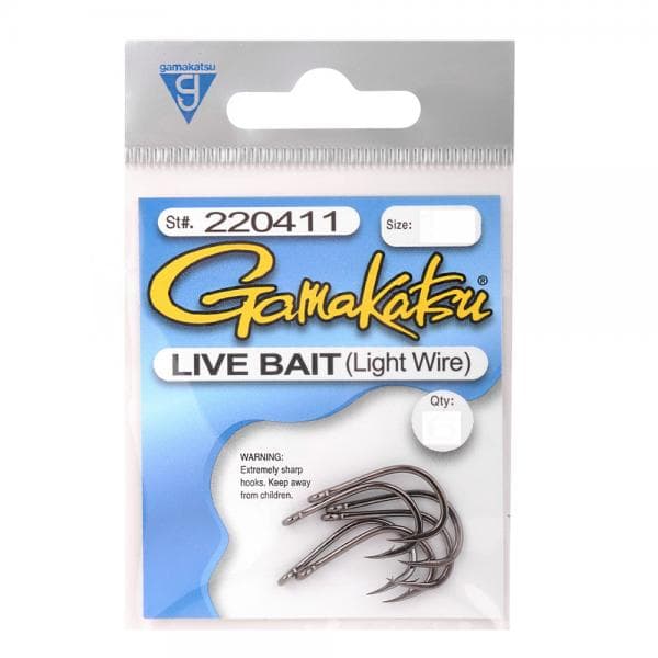 Gamakatsu Live Bait light wire Size 2/0 - foto 2