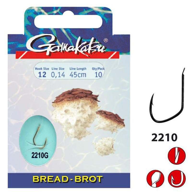 Gamakatsu LS-2210G Bread 45cm Size 12/0.14mm