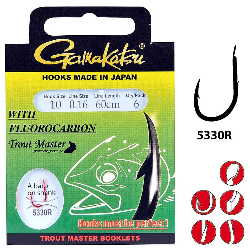 Gamakatsu LS-5330R Trout Master Fluorocarbon 60cm Size 08/0.16mm