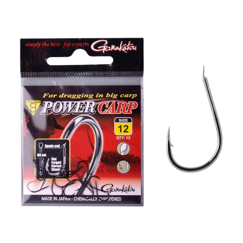 Gamakatsu Power Carp Flatted Eye Haak Size 12
