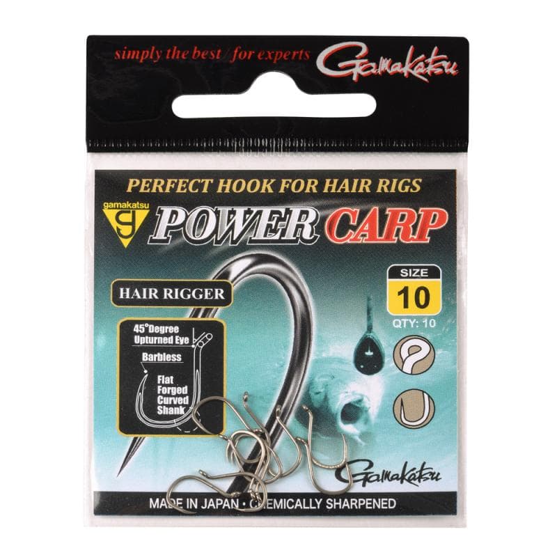 Gamakatsu Power Carp Hair Rigger Barbless Size 10 - foto 3