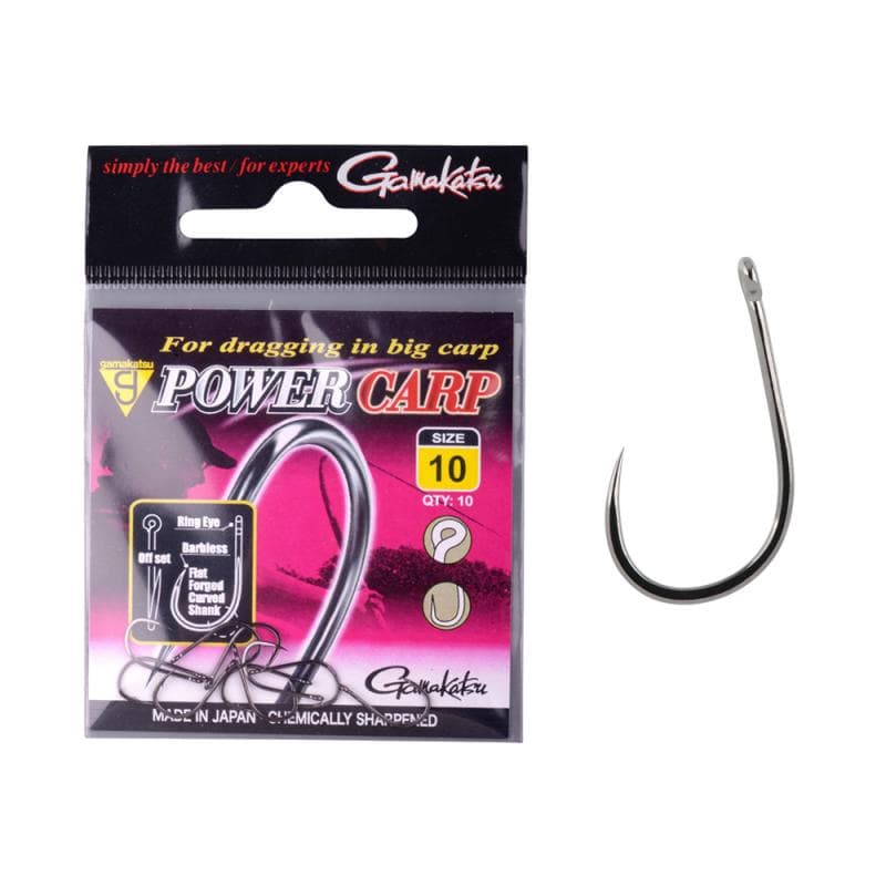 Gamakatsu Power Carp Ring Eye Barbless Haak 10