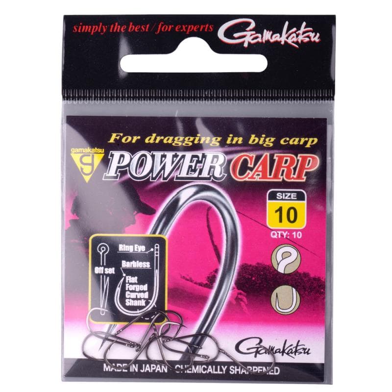 Gamakatsu Power Carp Ring Eye Barbless Haak 14 - foto 3