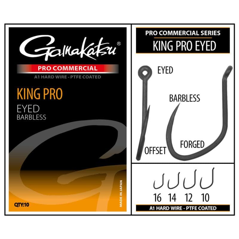Gamakatsu PRO-C King Pro Eyed A1 PTFE BL 16
