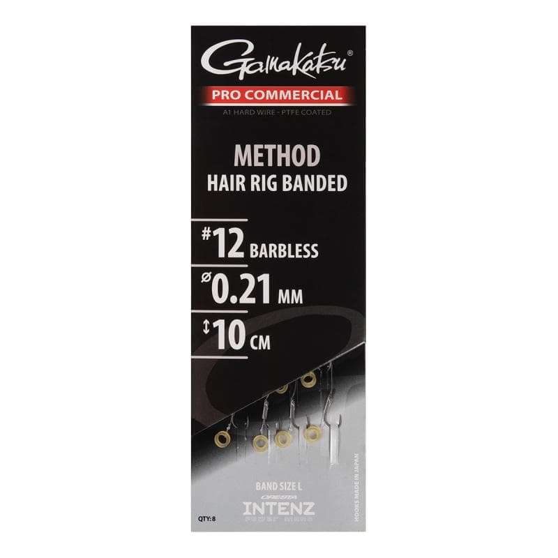 Gamakatsu Pro-C Method Banded Hair Rigs #12 - 0.21mm