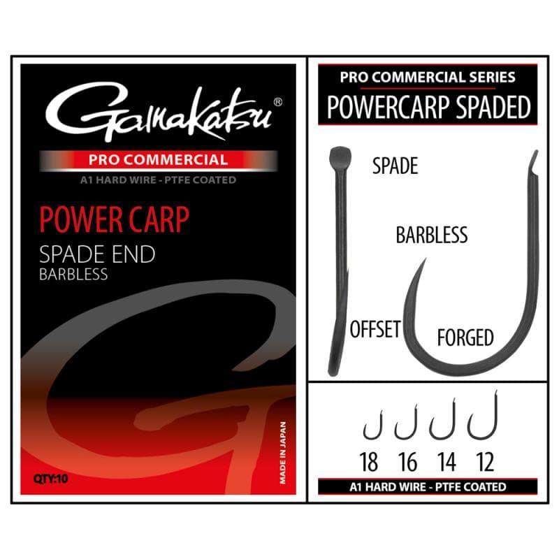 Gamakatsu PRO-C Powercarp Spade A1 PTFE BL 12