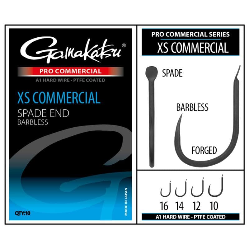 Gamakatsu PRO-C XS Commercial Spade A1 PTFE BL 16