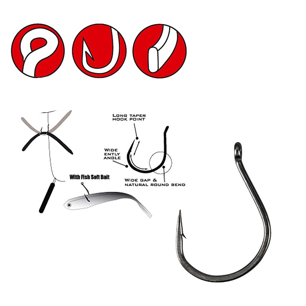 Gamakatsu Worm 318 Wacky Size 2/0