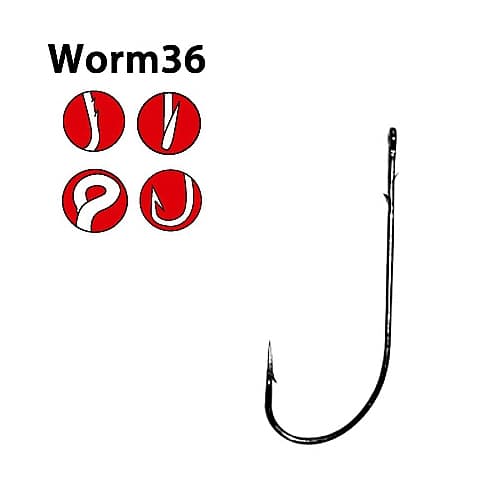 Gamakatsu Worm 36 Size 1