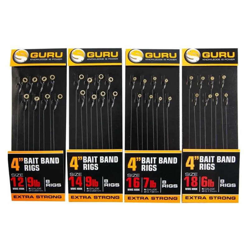 Guru Bait Bands Ready Rigs 4inch Size 16/0.19mm - foto 2