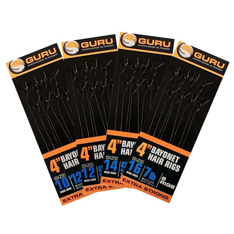 Guru Bayonet Hair Rigs 4inch Size 16/0.19mm