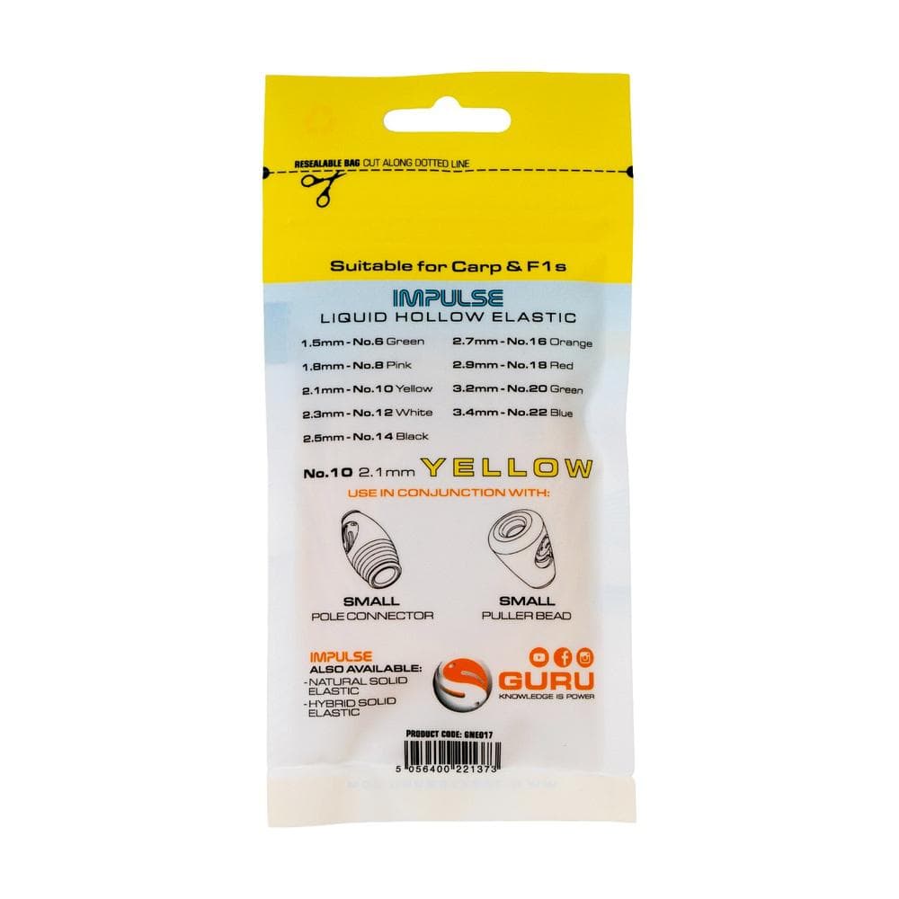 Guru Impulse Liquid Hollow Elastic 5m 2.1mm Yellow - foto 2