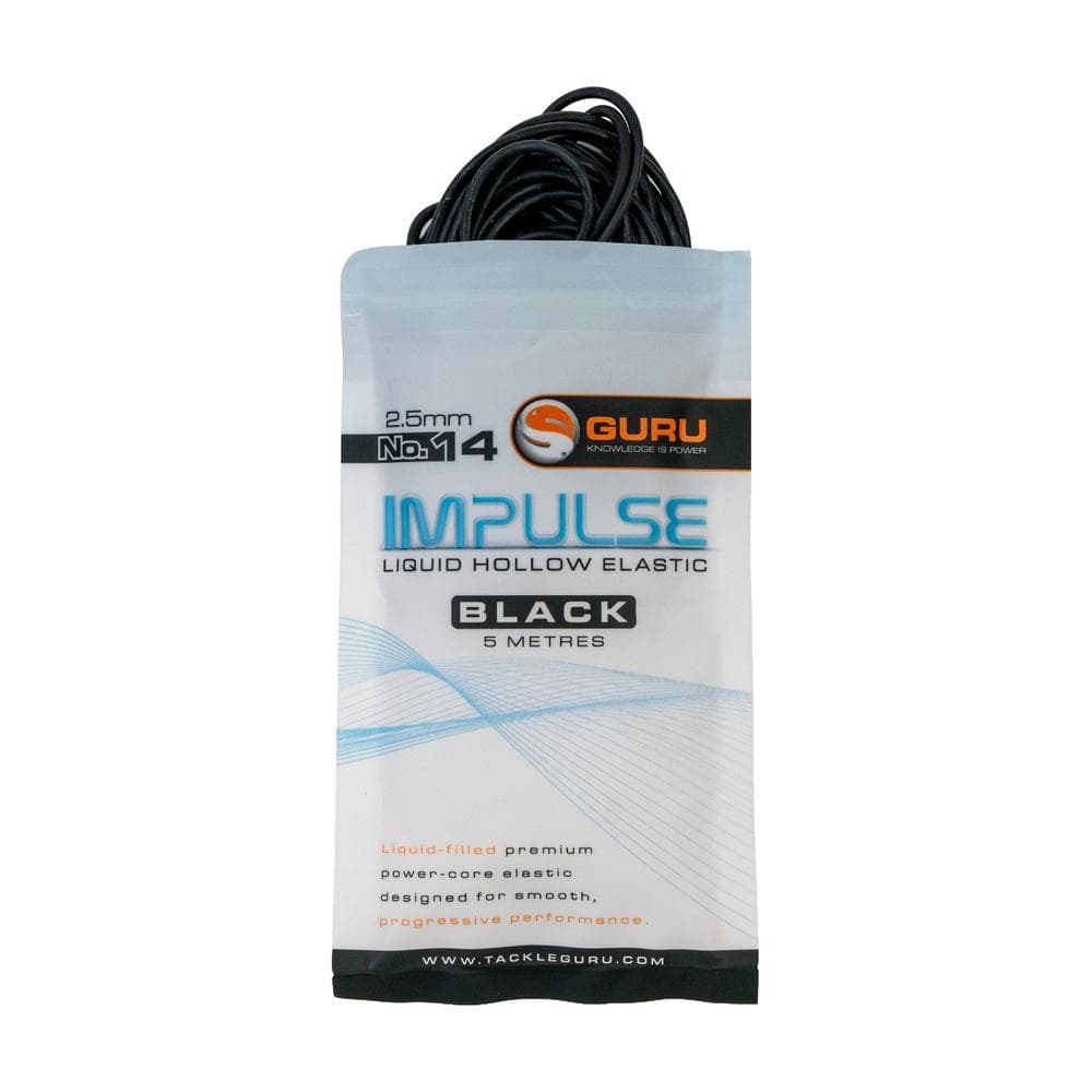 Guru Impulse Liquid Hollow Elastic 5m 2.5mm Black