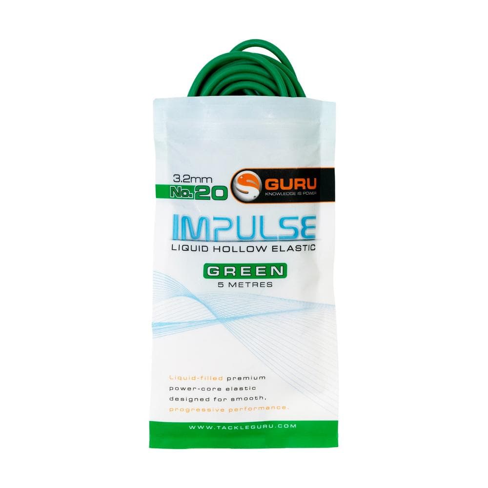 Guru Impulse Liquid Hollow Elastic 5m 3.2mm Dark Green