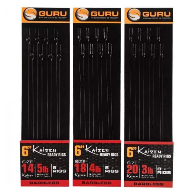 Guru Kaizen Pole Rigs 6inch Size 12/0.17mm