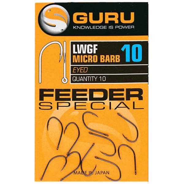 Guru LWG Feeder Special Eyed Barbed Hook Size 14