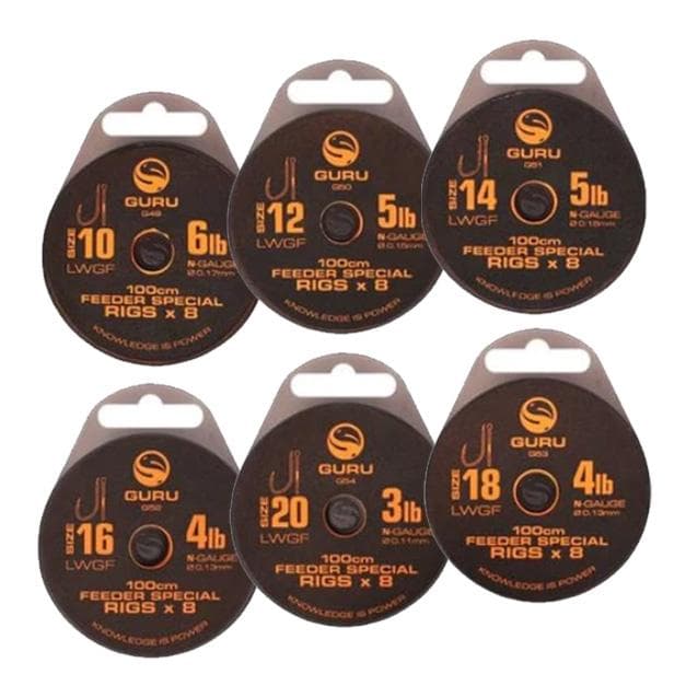 Guru LWGF Feeder Special Rigs 100cm Size 12/0.15mm