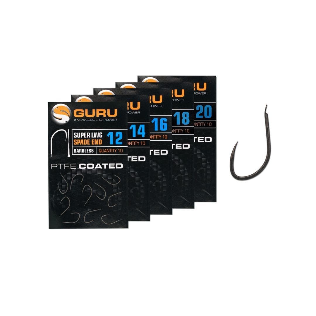 Guru Super LWG Spade End Hook Barbless Size 16