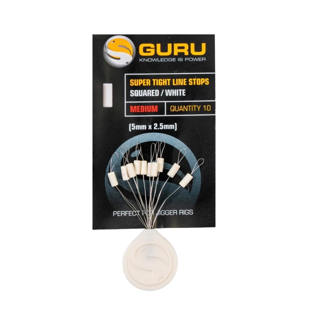 Guru Super Tight Line Stops Squared White Medium
