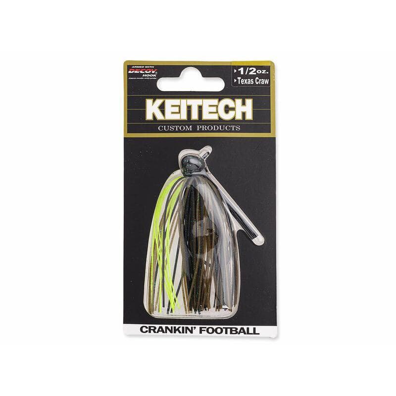 Keitech Crankin Football Jig 10.5g Green Pumpkin Craw - foto 3