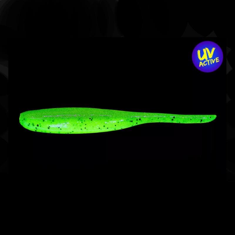 Keitech Shad Impact 5 inch Motoroil Chartreuse - foto 2