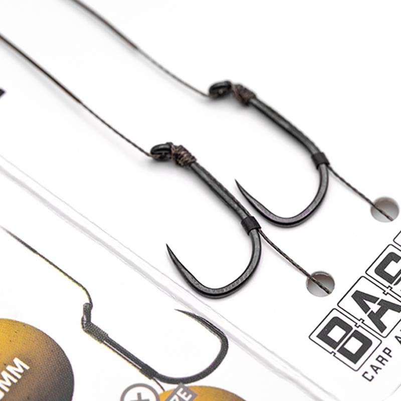 Korda Basix Hair Rigs Wide Gape Barbless Size 4/25lb - foto 3
