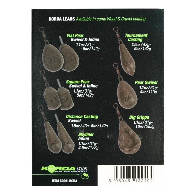 Korda Big Grippa Swivel 5.0oz/140g Weed 2st. - foto 2