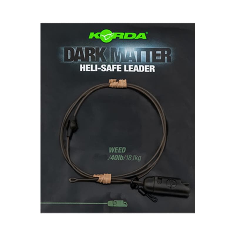 Korda Dark Matter Leader Heli Safe 40lb 1M Weed