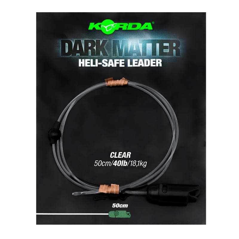 Korda Dark Matter Leader Heli Safe 40lb 50cm Clear
