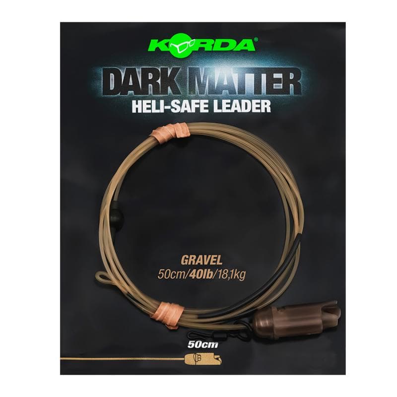 Korda Dark Matter Leader Heli Safe 40lb 50cm Gravel