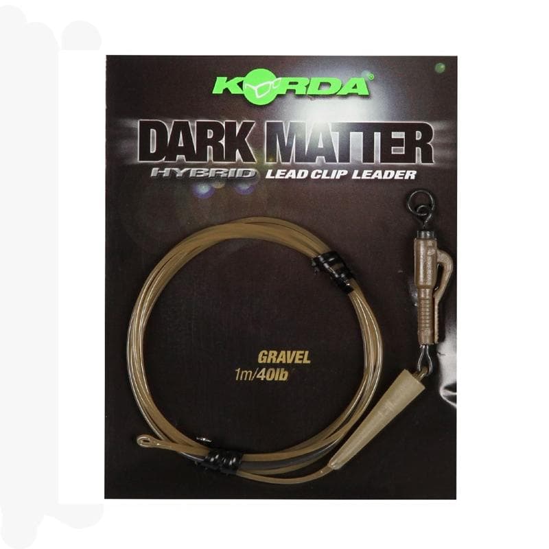 Korda Dark Matter Leader Hybrid Lead Clip Gravel 40lb