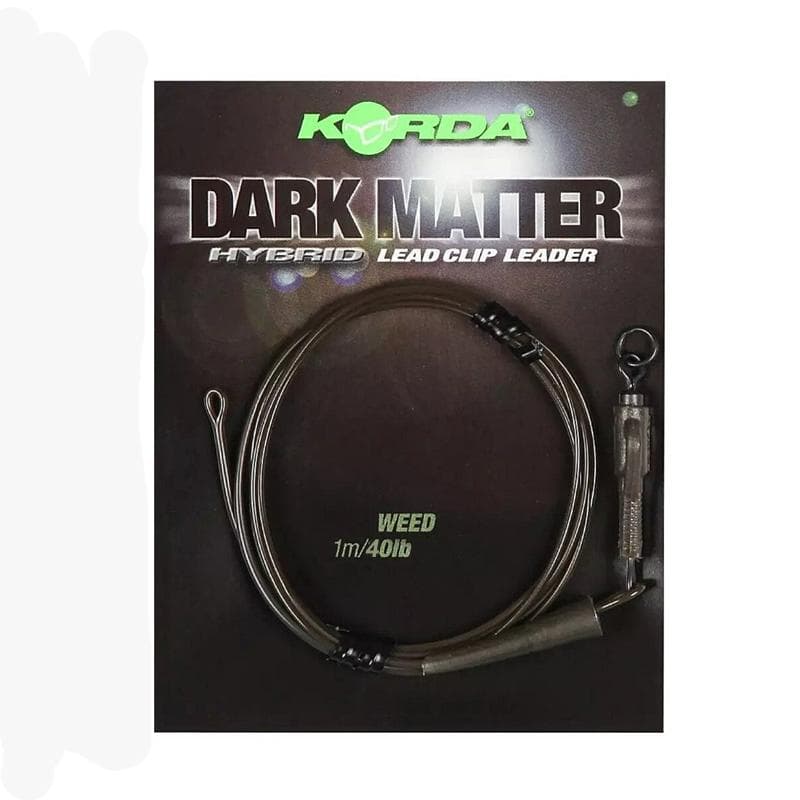 Korda Dark Matter Leader Hybrid Lead Clip Weed 40lb
