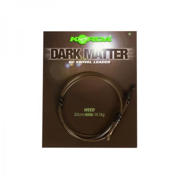 Korda Dark Matter Leader QC Swivel Gravel 50cm 40lb