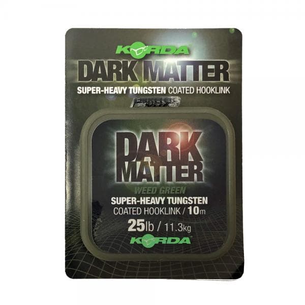 Korda Dark Matter Tungsten Coated Hooklink Weed Green 18lb 10m - foto 2