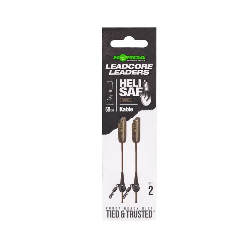 Korda Kable Leadcore Leader Heli Safe 50cm Gravel