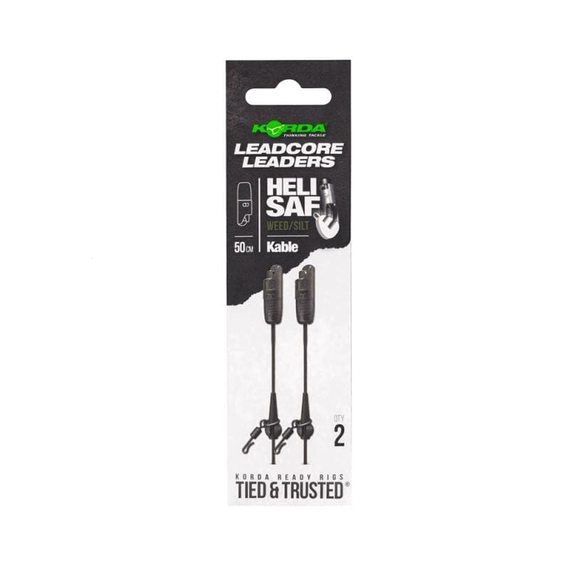 Korda Kable Leadcore Leader Heli Safe 50cm Weed/Silt