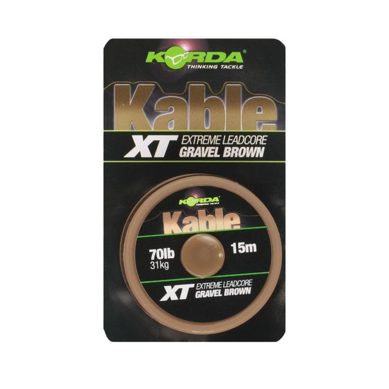 Korda Kable XT Ext. Leadcore Gravel Brown 70LB - foto 2