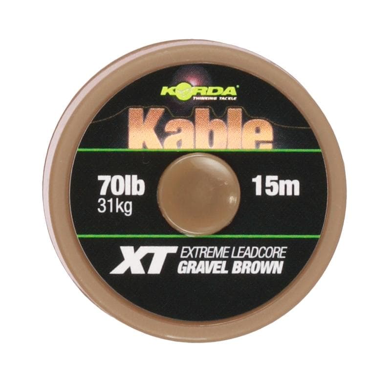 Korda Kable XT Ext. Leadcore Gravel Brown 70LB