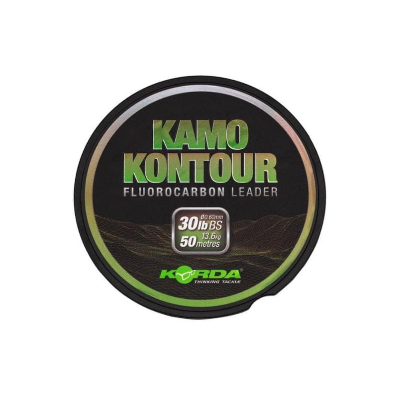 Korda Kontour Camo 50m Fluorocarbon Leader 30lb - 0.60mm - foto 2