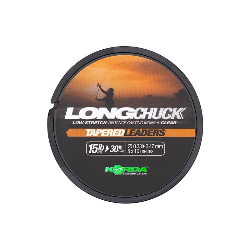 Korda LongChuck Tapered Leaders 5x10m 15-30lb/0.33-0.47mm