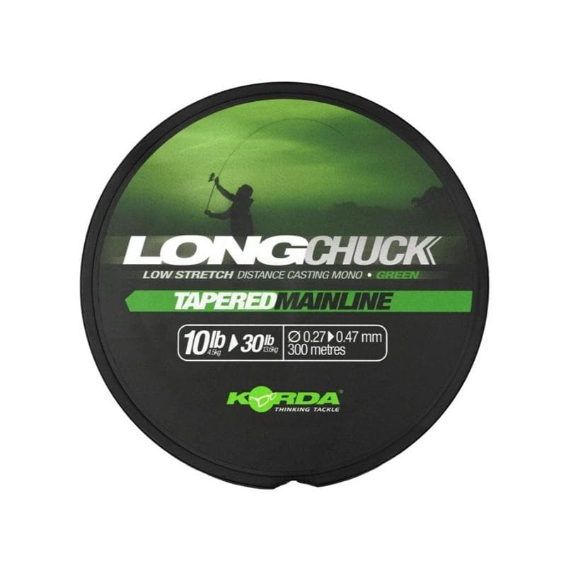 Korda LongChuck Tapered Mainline Green 300m 10-30lb/0.27-0.47mm