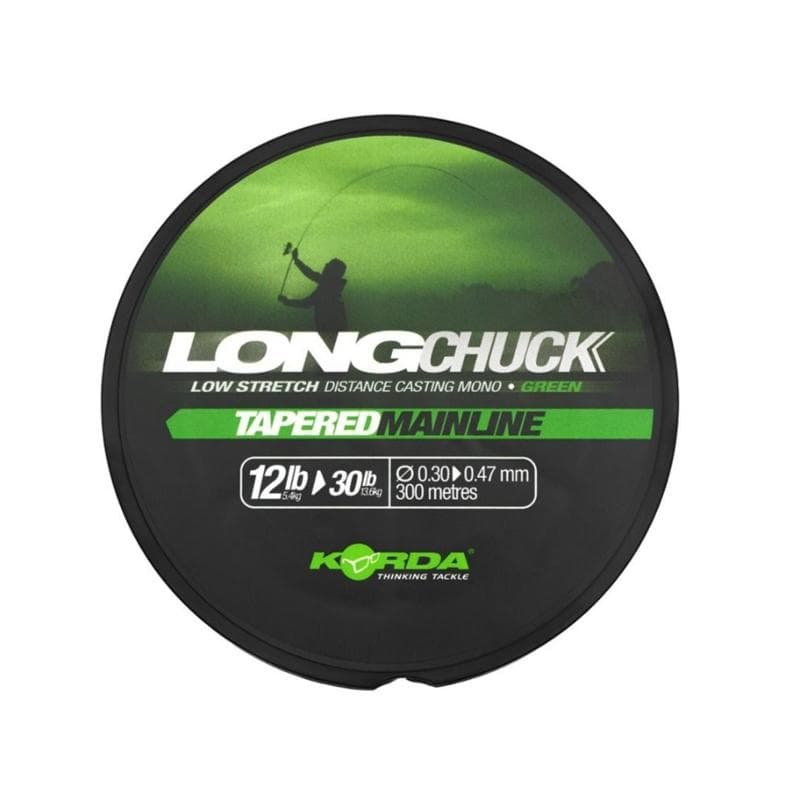 Korda LongChuck Tapered Mainline Green 300m 12-30lb/0.30-0.47mm