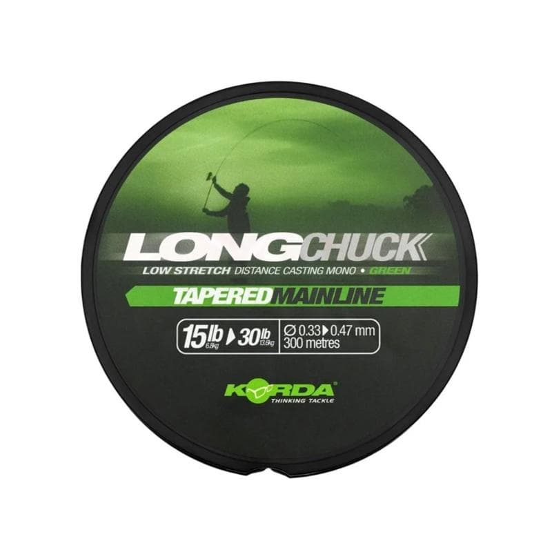 Korda LongChuck Tapered Mainline Green 300m 15-30lb/0.33-0.47mm