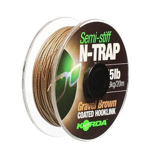 Korda N-Trap Semi-Stiff 15lb 20m Gravel Brown