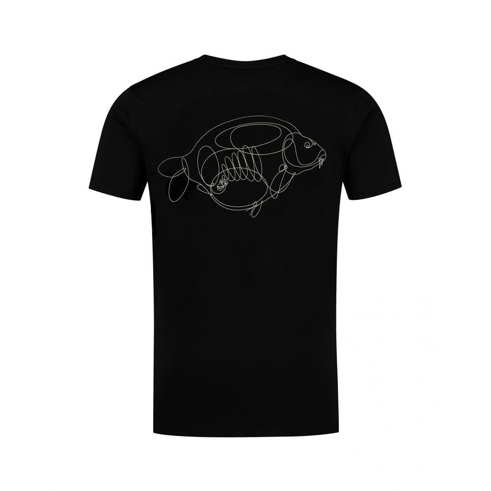 Korda One Liner Tee Black XXL